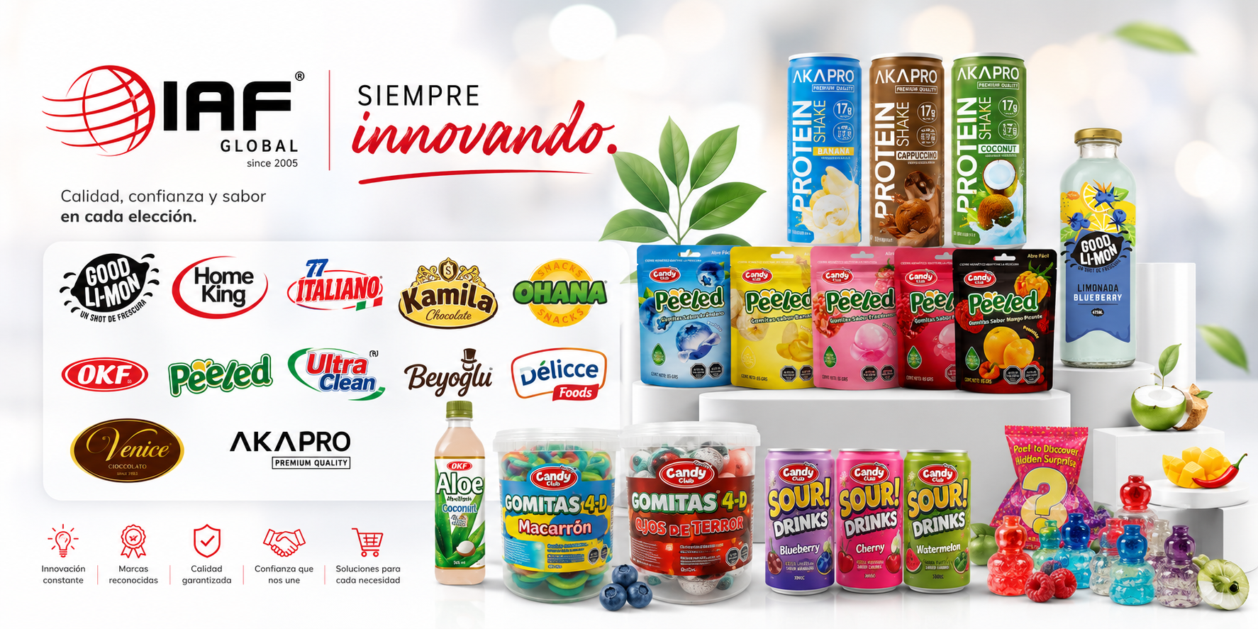 Marcas y productos de IAF Global