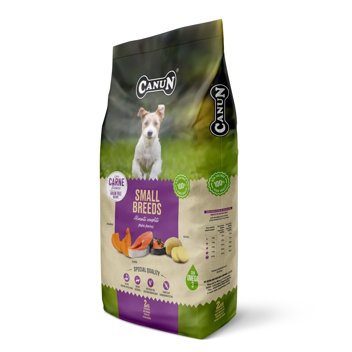 Canun Fresh Dog Small Breed 2 Kg - CANUN - InfoPet Reñaca
