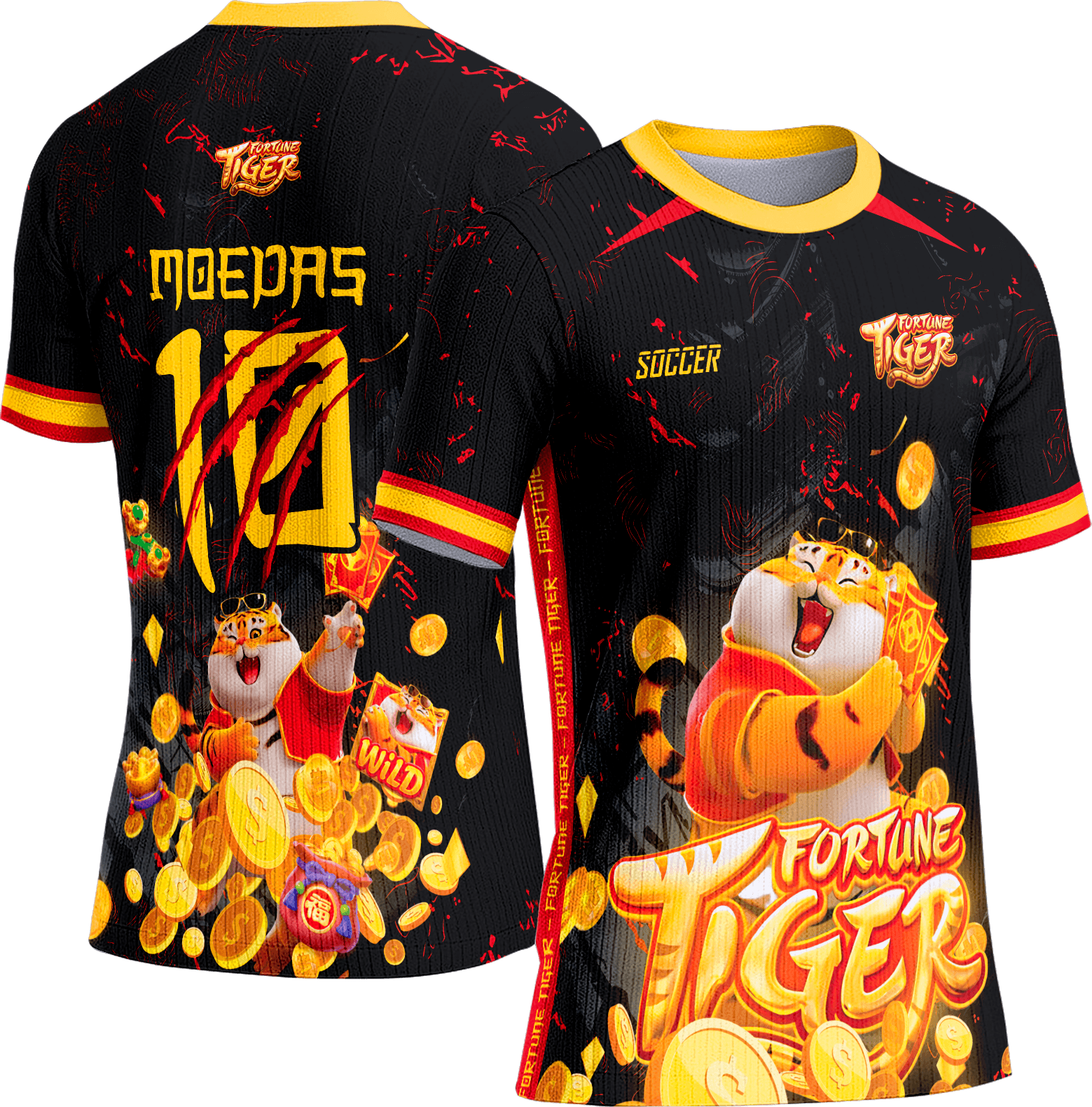 Arte Vetor Camisa Interclasse 189 Tiger Fortune
