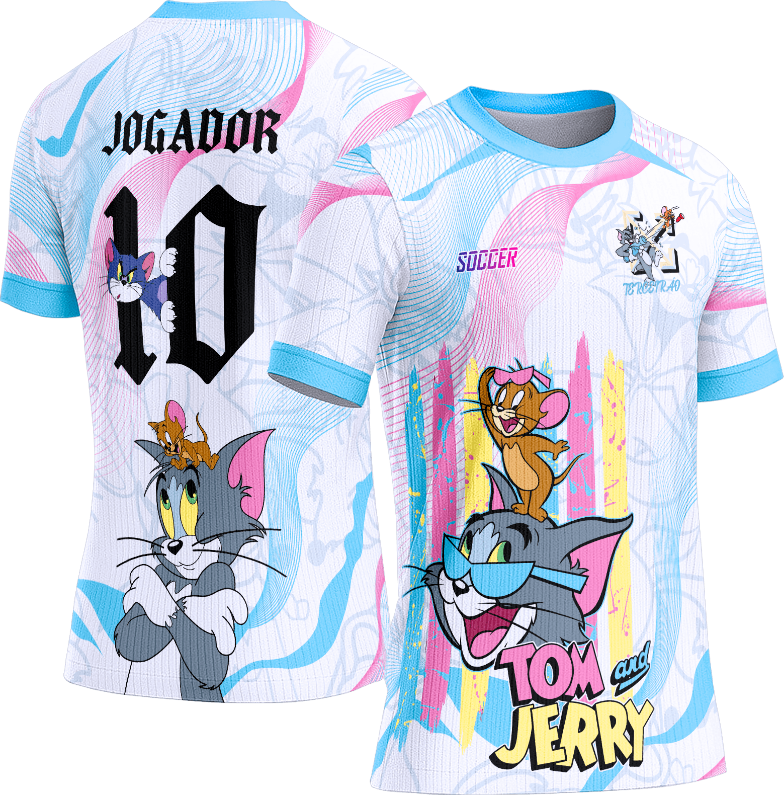 Arte Vetor Camisa Interclasse 201 Tom e Jerry