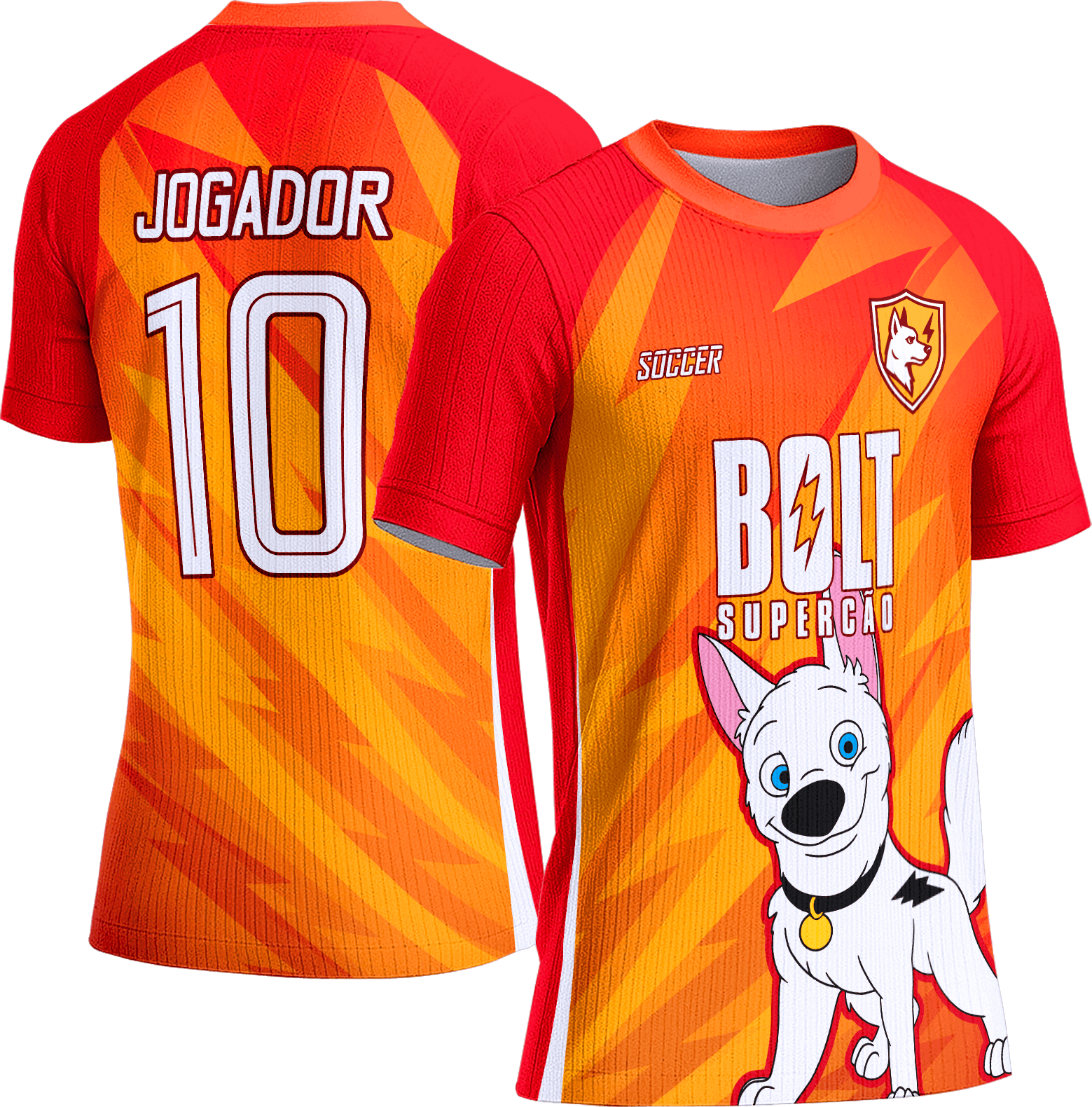 Arte Vetor Camisa Interclasse 704 Bolt Supercão