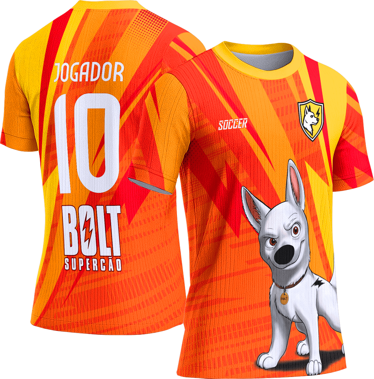 Arte Vetor Camisa Interclasse 735 Bolt Supercão