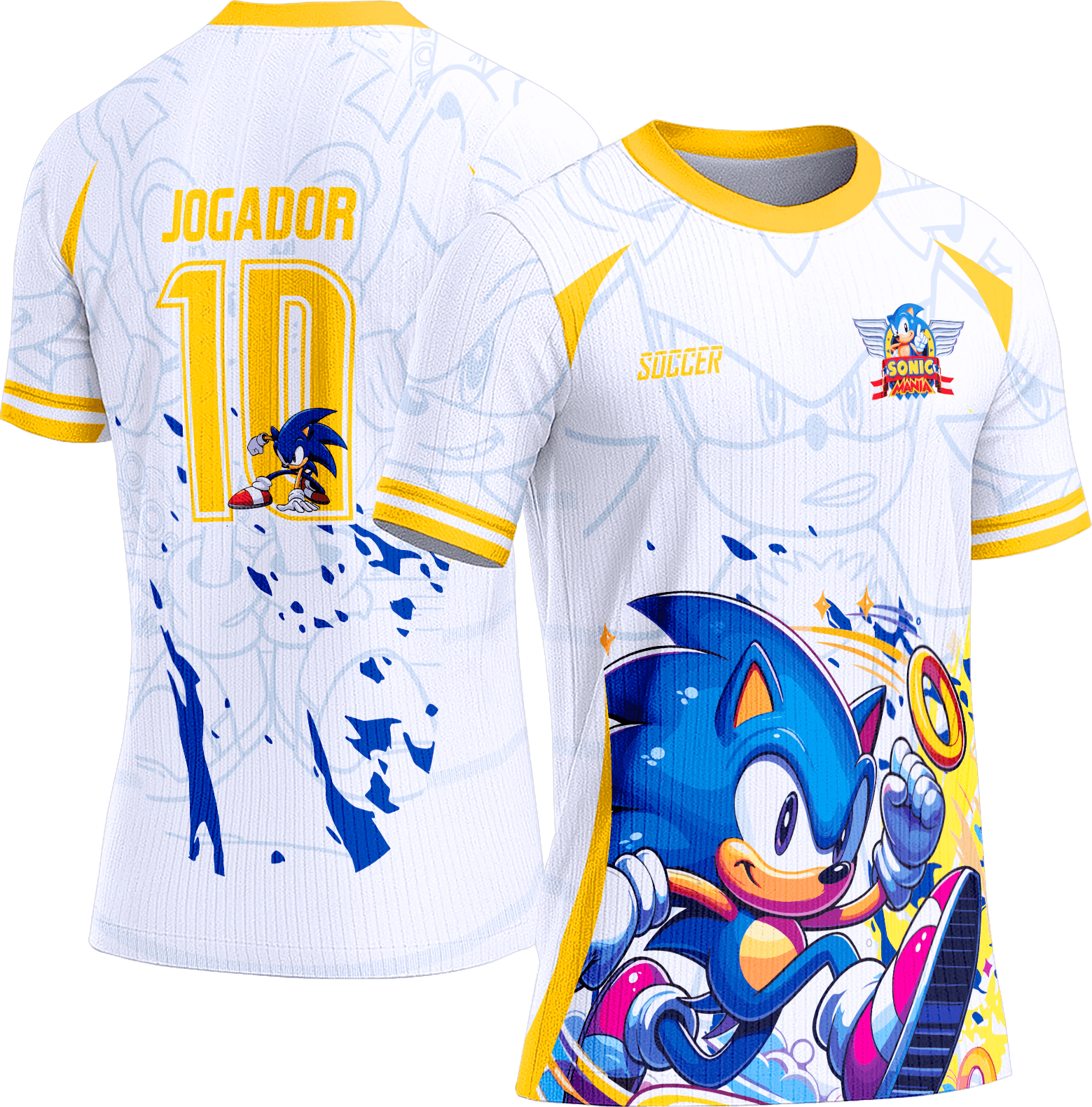 Arte Vetor Camisa Interclasse 766 Sonic
