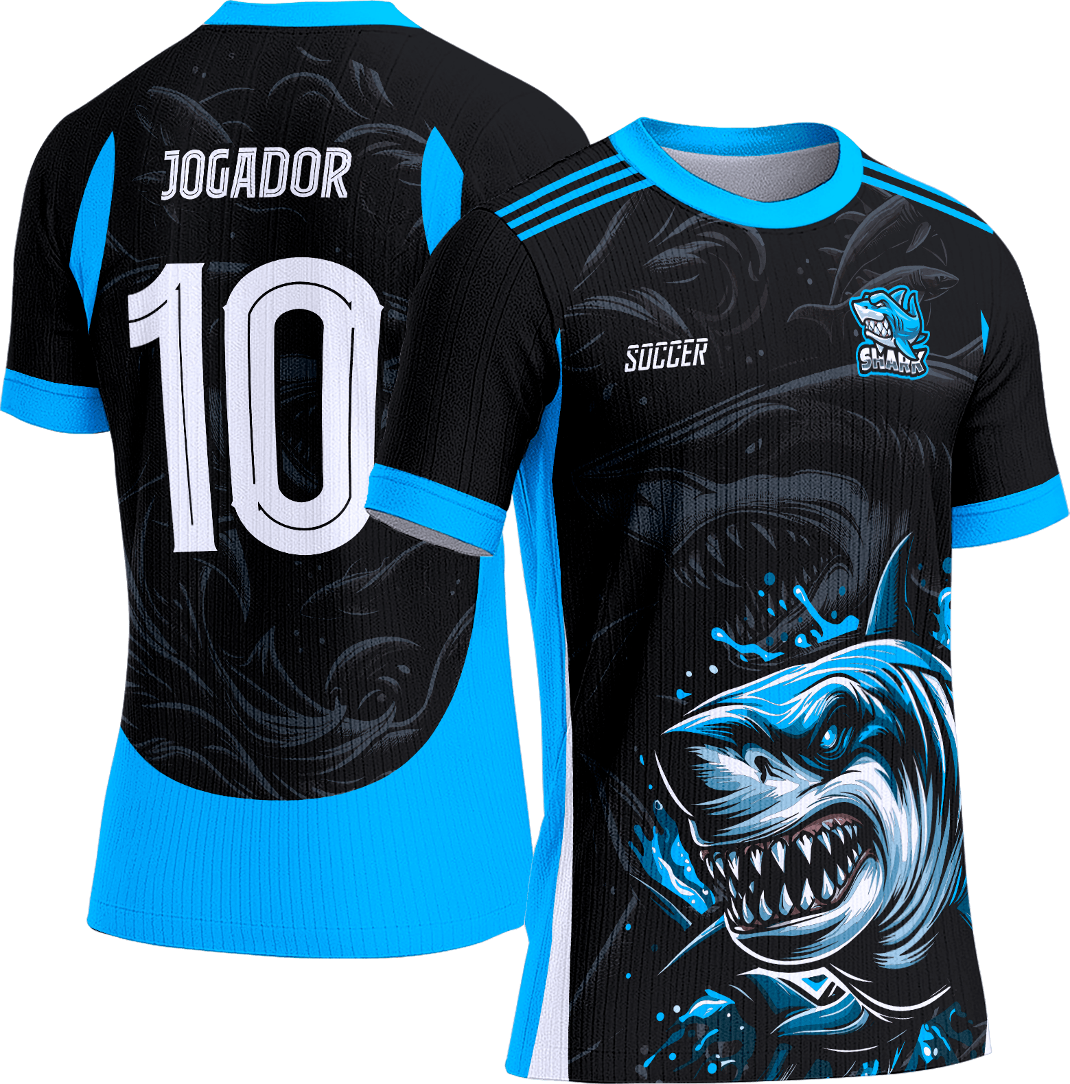 Arte Vetor Camisa Interclasse 770 Tubarão Azul
