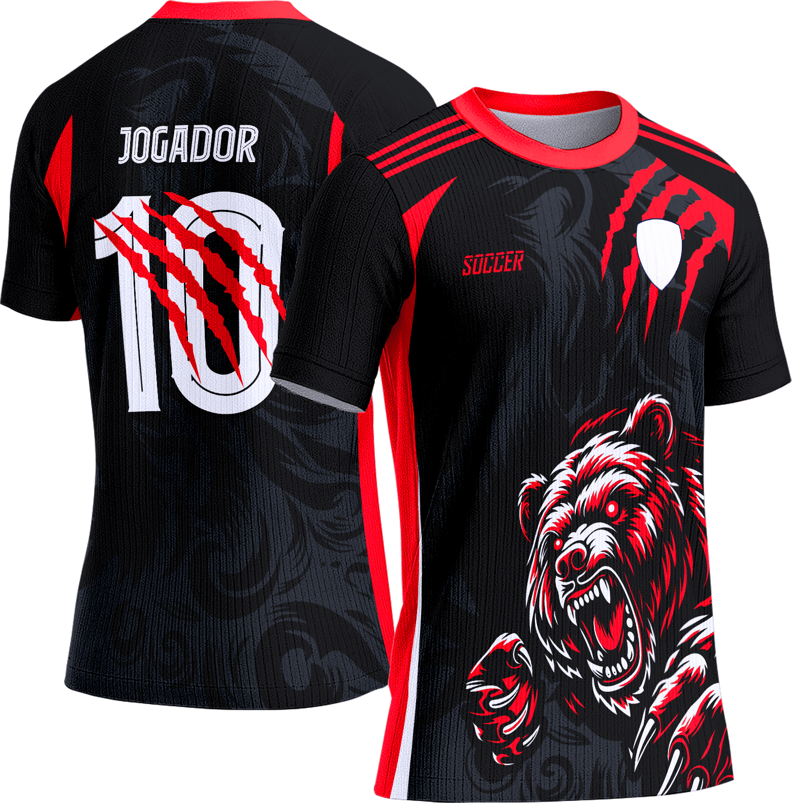 Arte Vetor Camisa Interclasse 788 Urso Vermelho