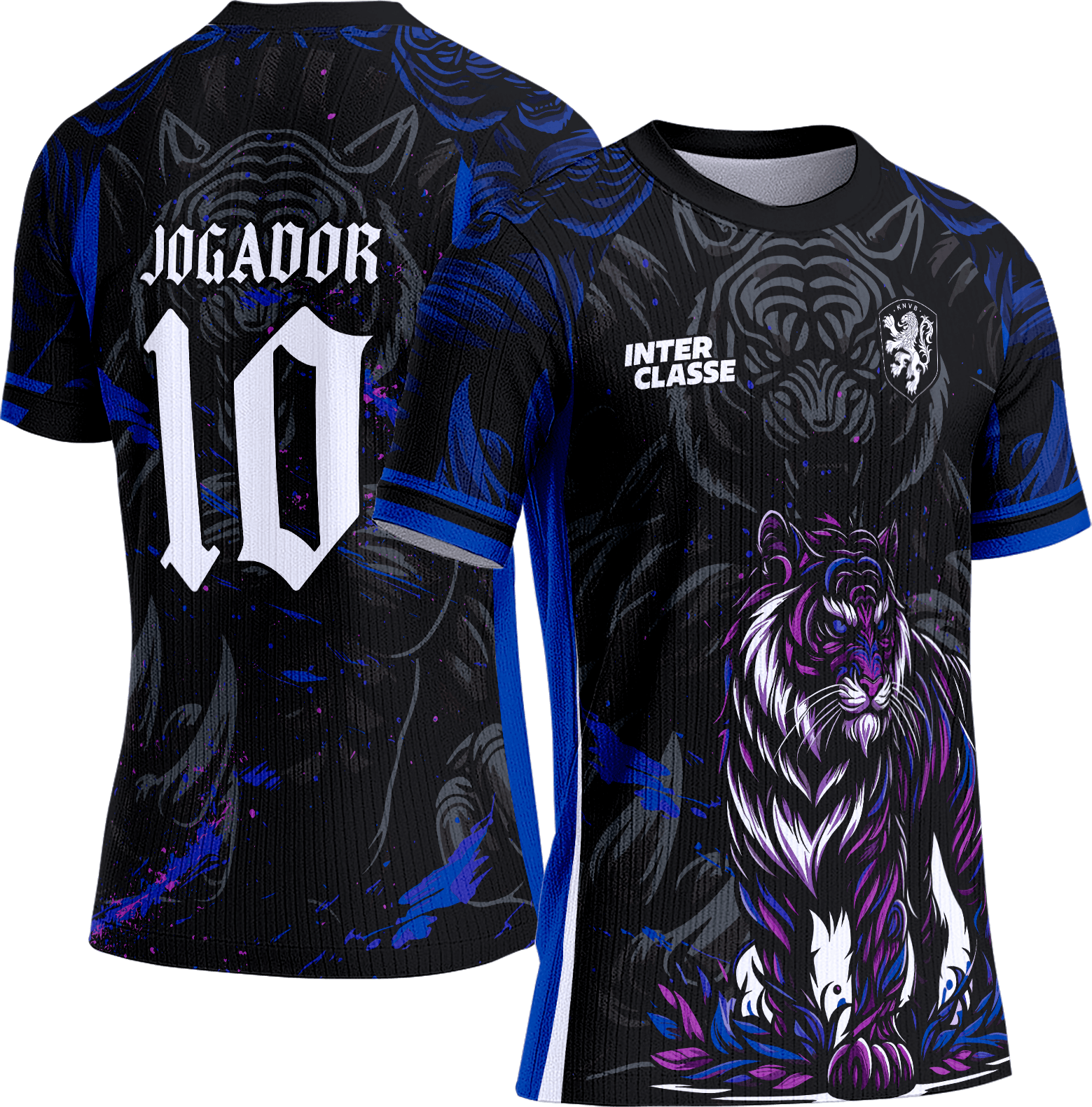 Arte Vetor Camisa Interclasse 808 Tigre Roxo