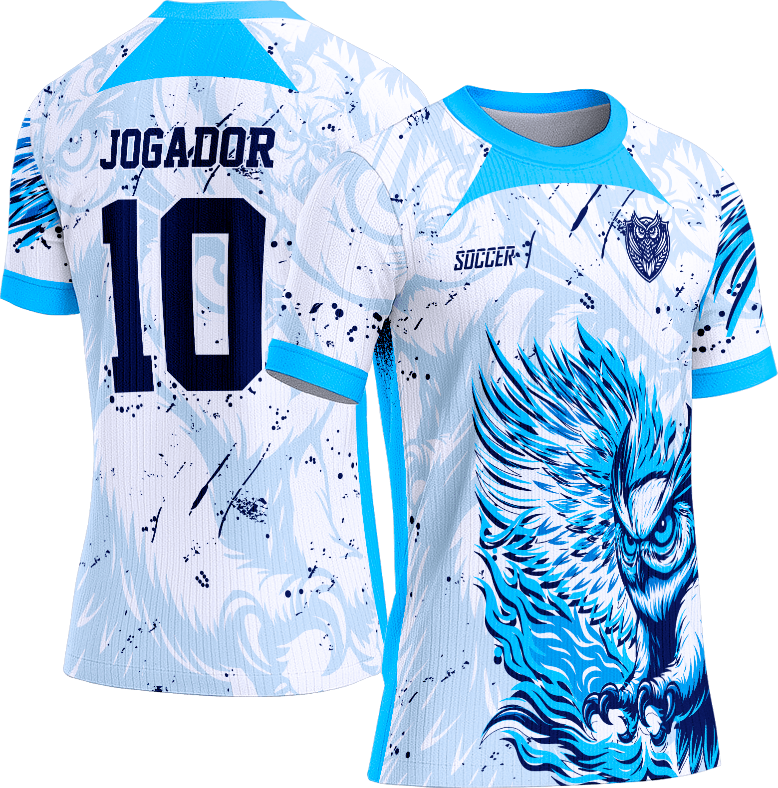 Arte Vetor Camisa Interclasse 811 Coruja Azul