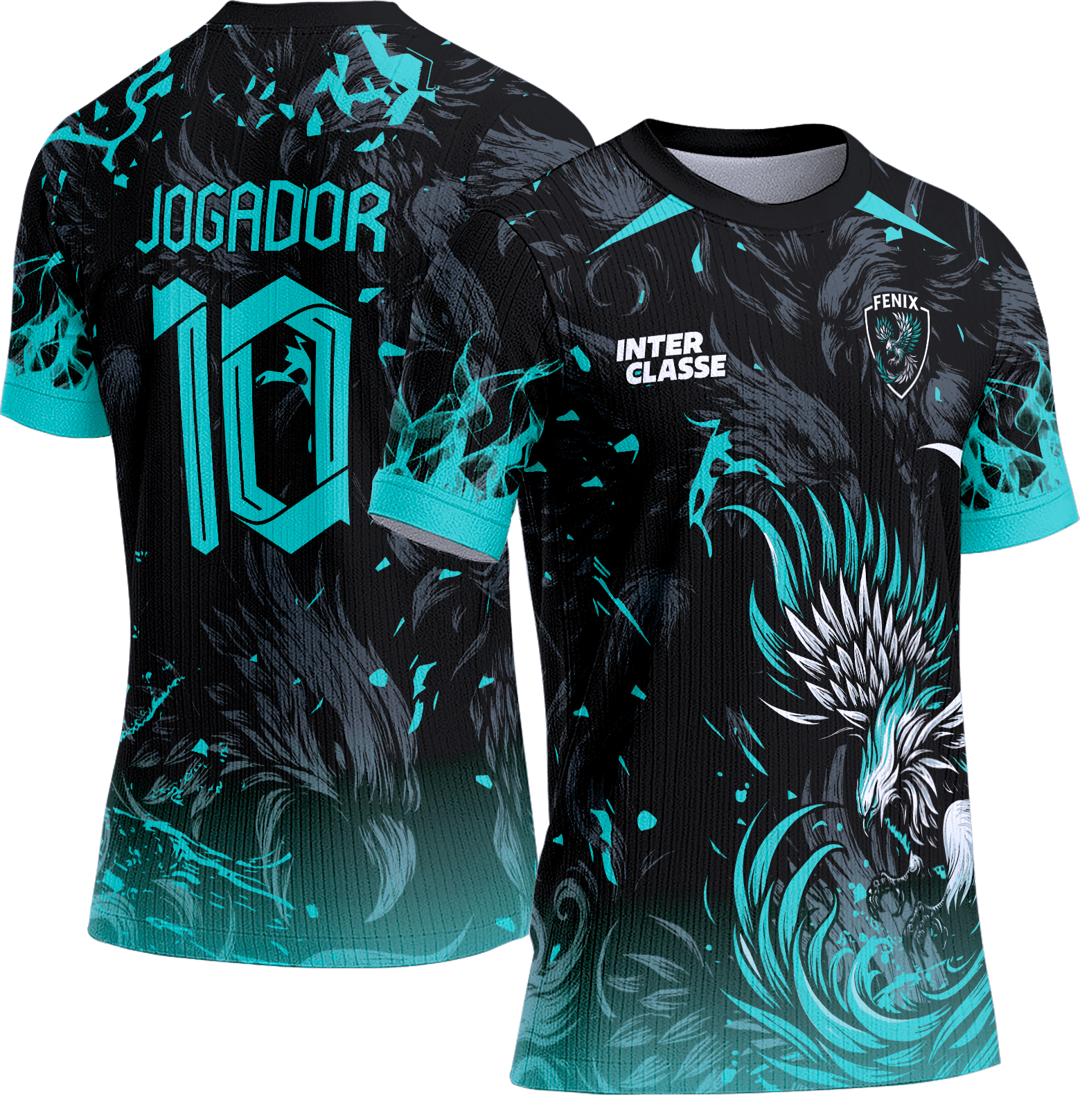 Arte Vetor Camisa Interclasse 818 Fenix Turquesa