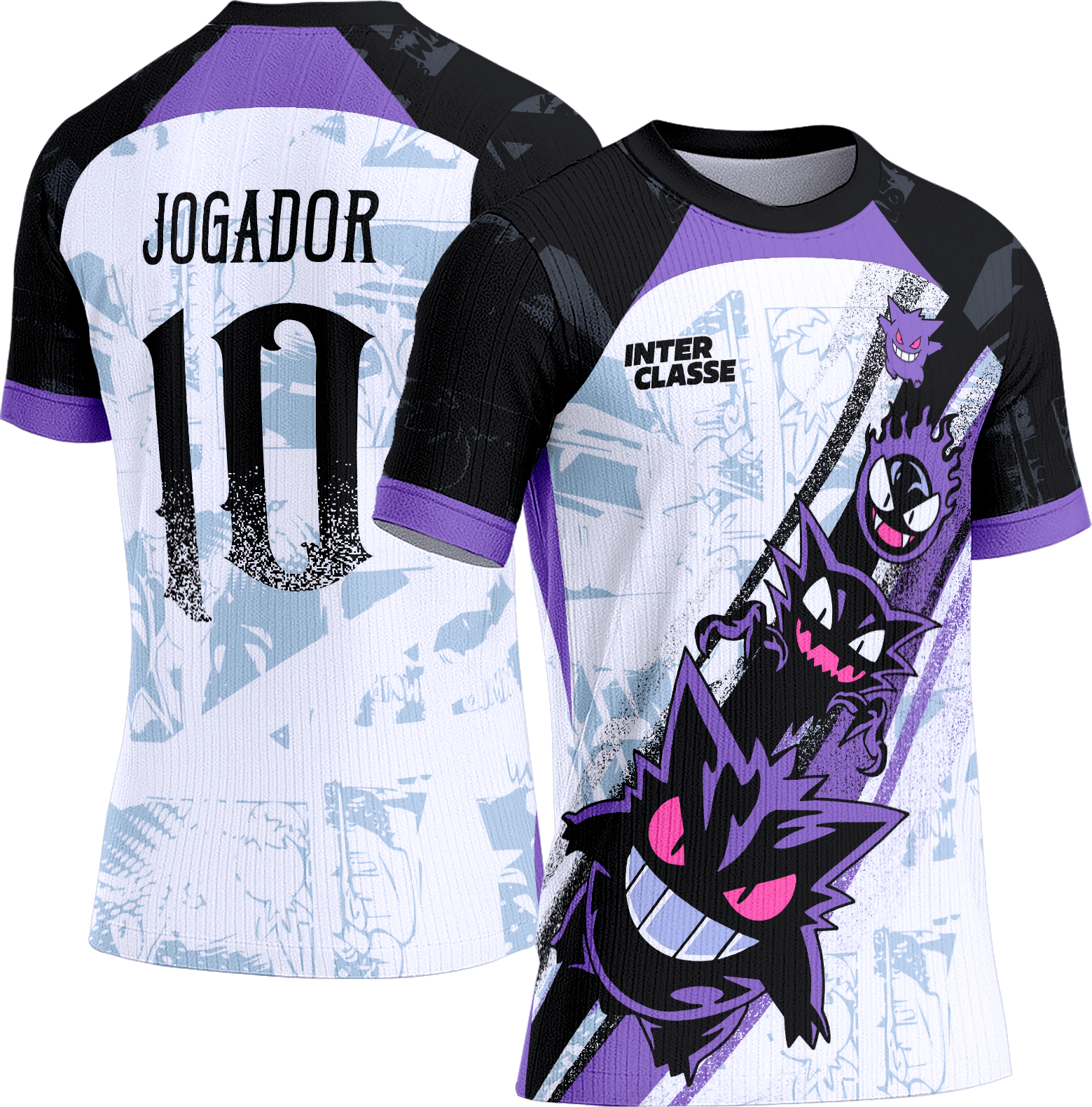 Arte Vetor Camisa Interclasse 842 Gengar Pokemon