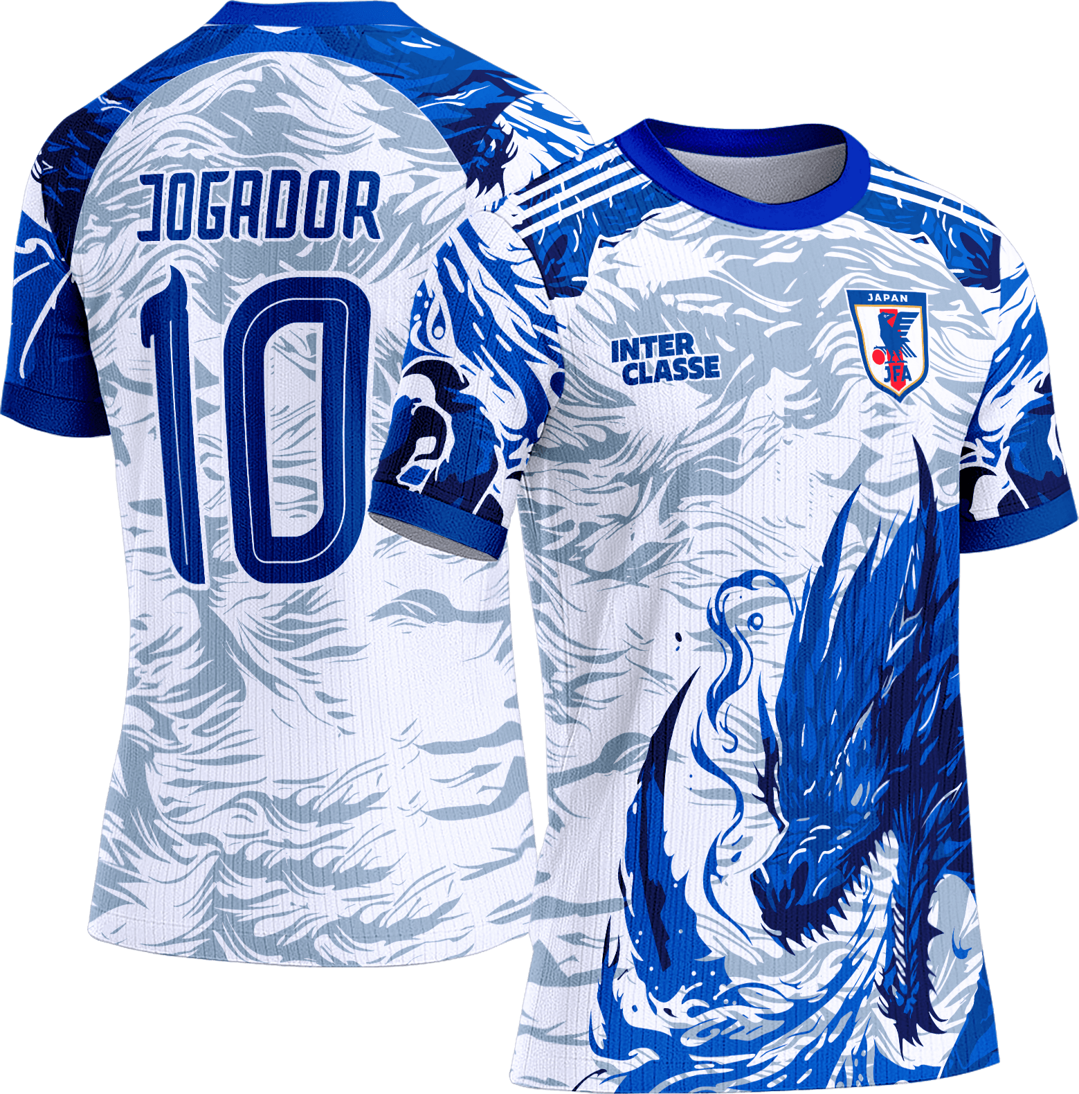 Arte Vetor Camisa Interclasse 859 Japão Dragão