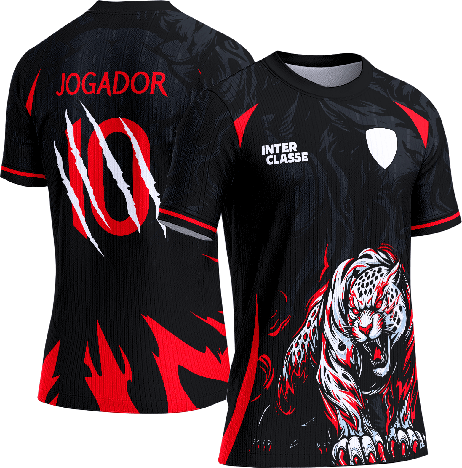 Arte Vetor Camisa Interclasse 878 Onça