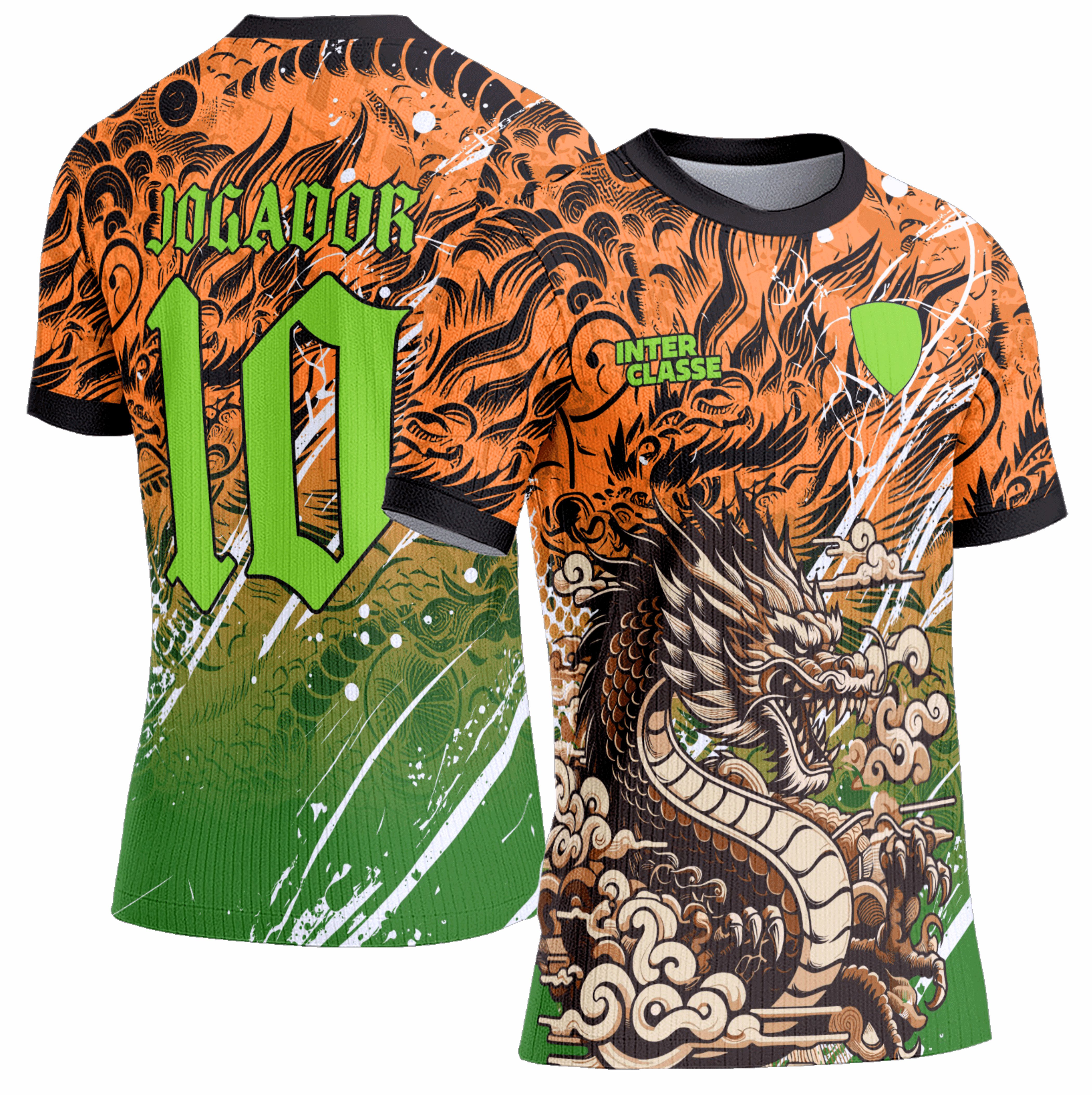 Arte Vetor Camisa Interclasse 0940 Dragão