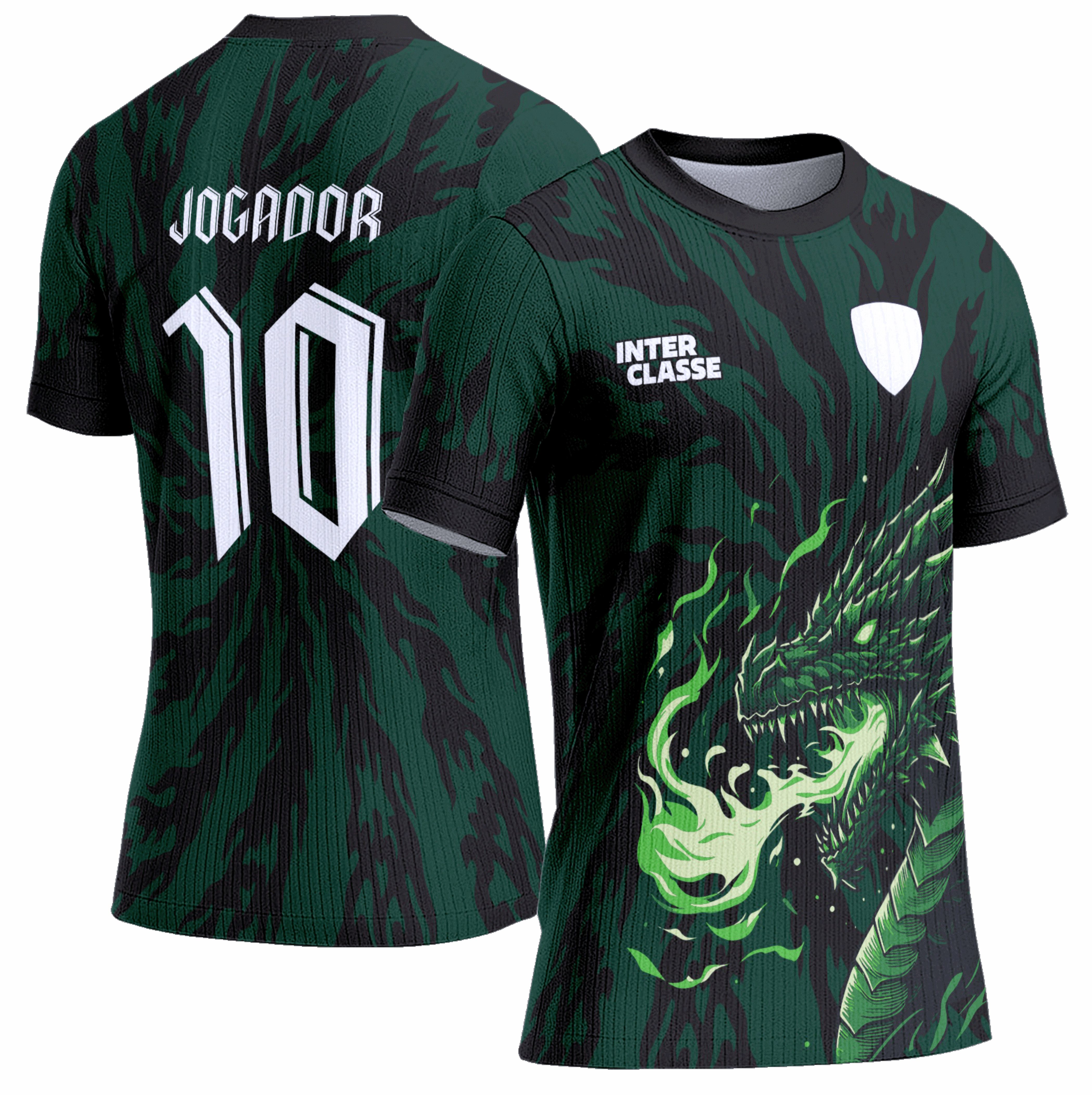 Arte Vetor Camisa Interclasse 0965 Dragão