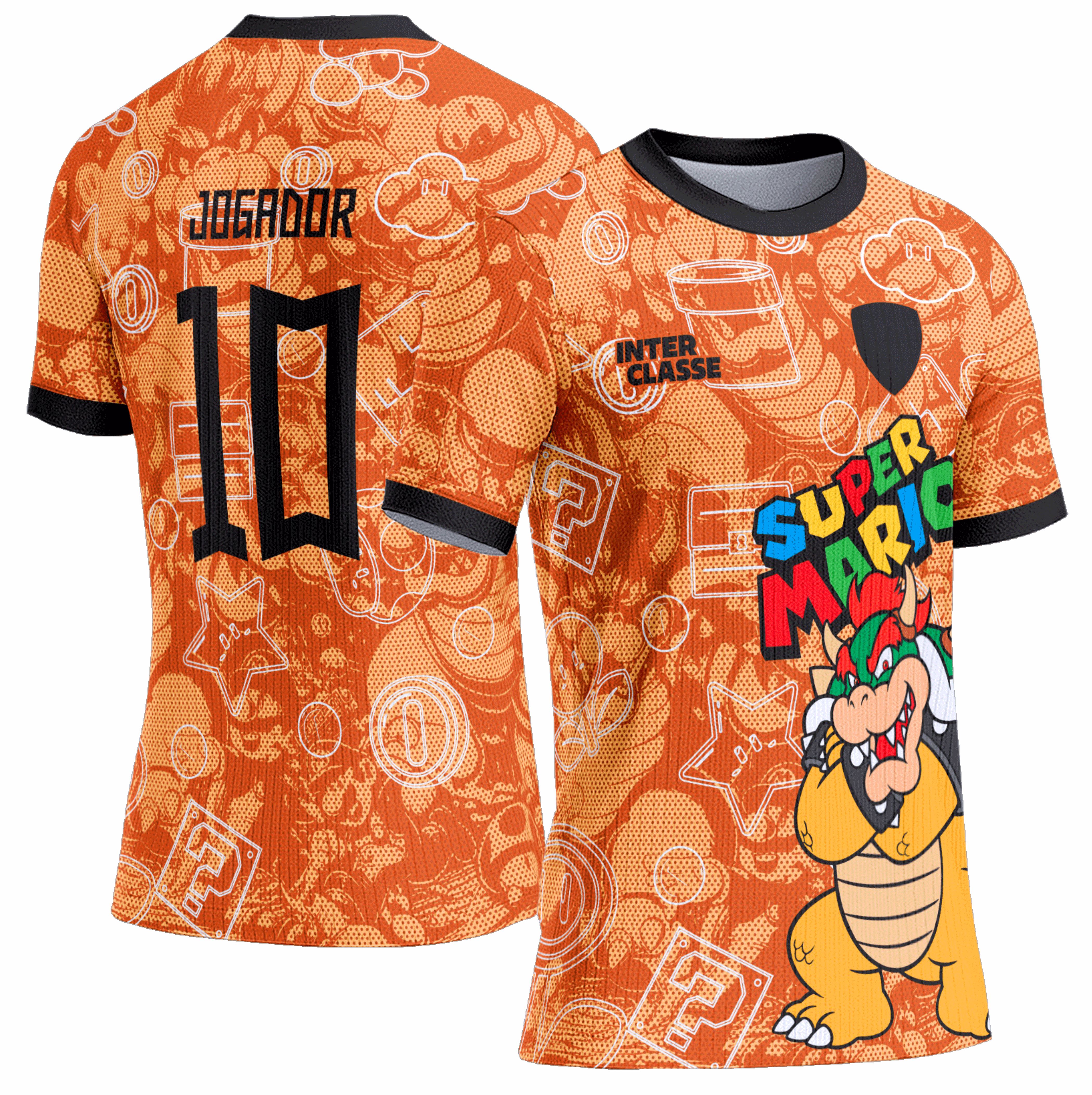 Arte Vetor Camisa Interclasse 0977 Bowser Super Mario