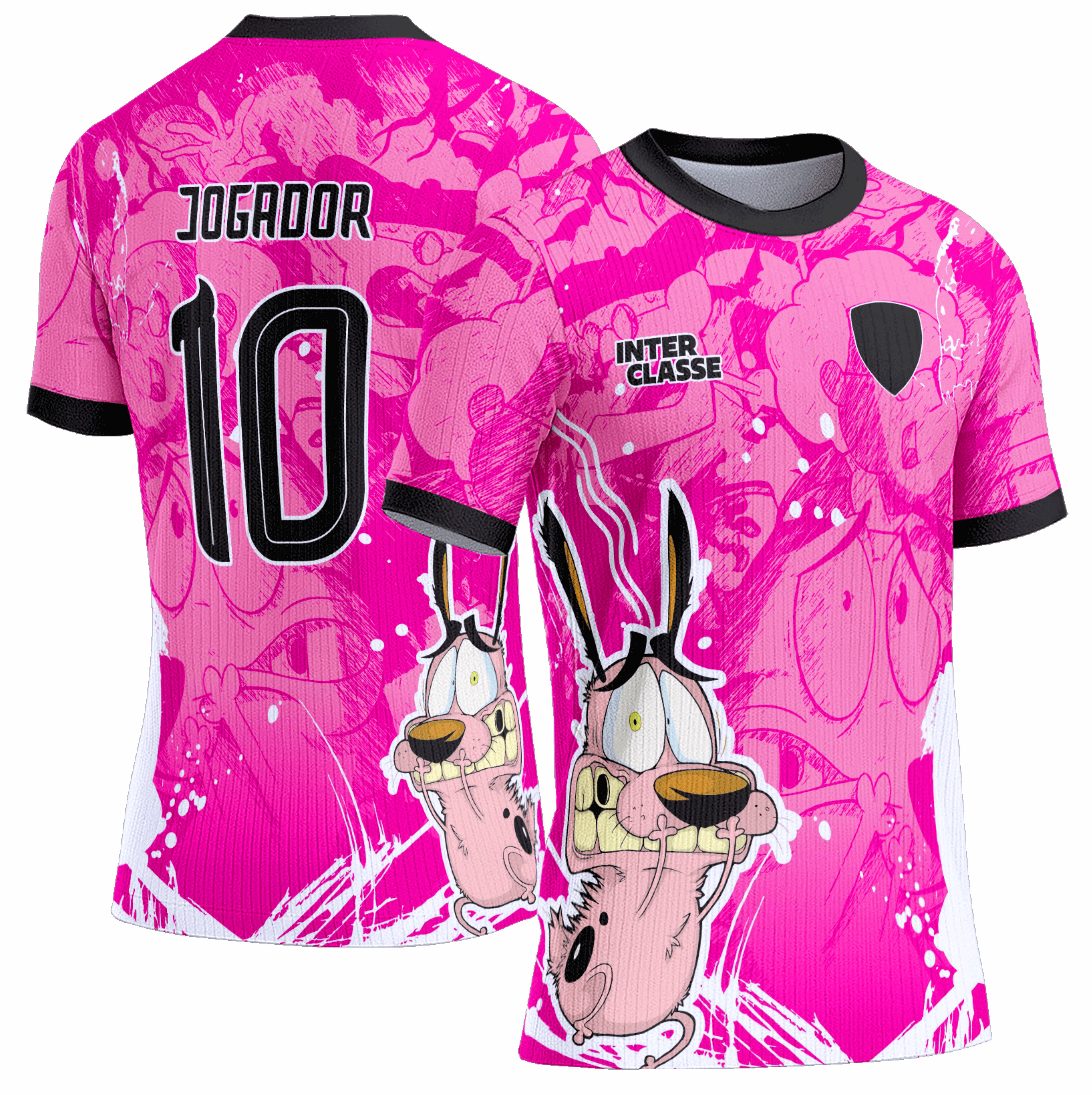 Arte Vetor Camisa Interclasse 0990 Coragem Cão Covarde