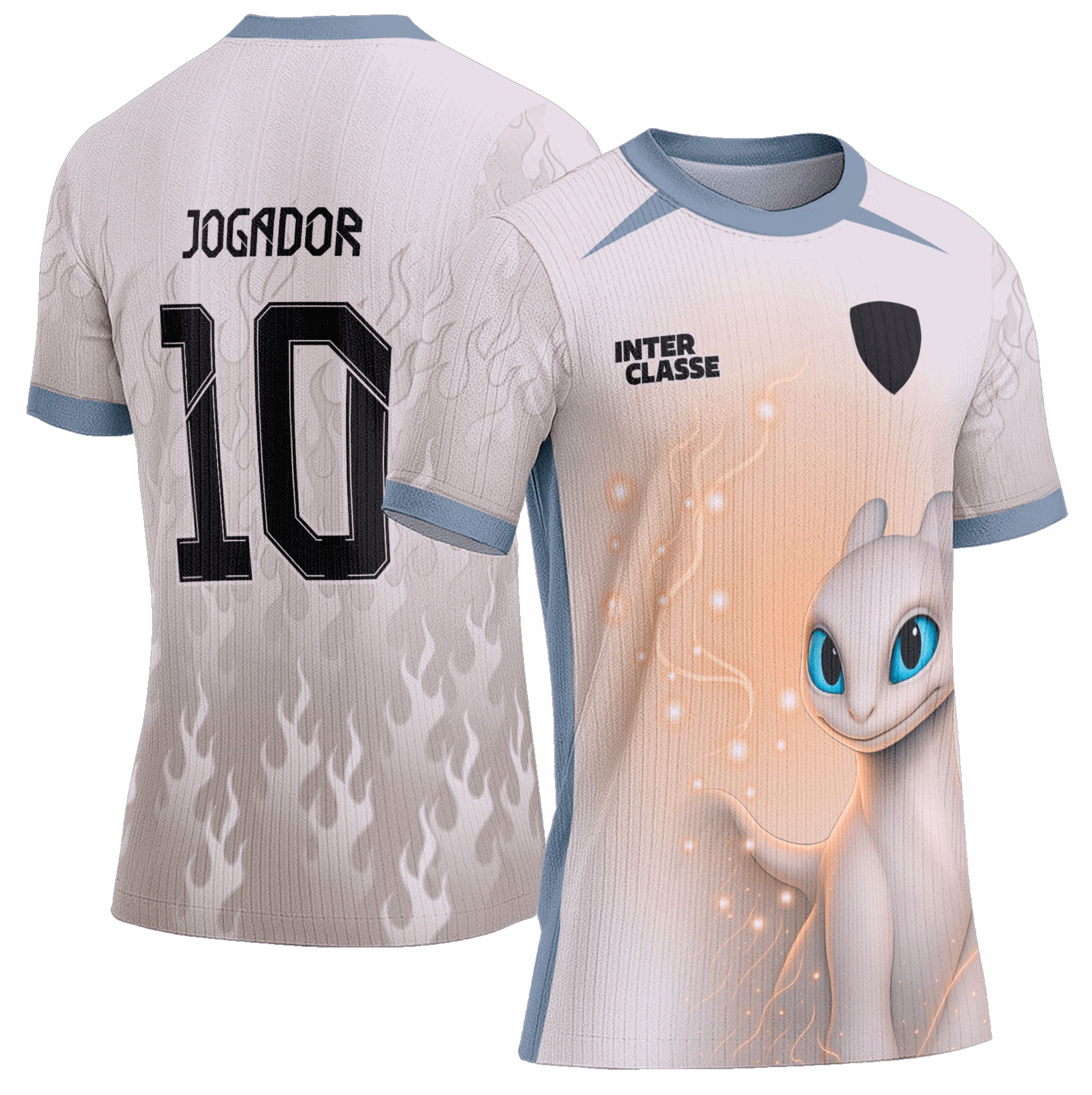 Arte Vetor Camisa Interclasse 0995 Dragão Fúria da Luz