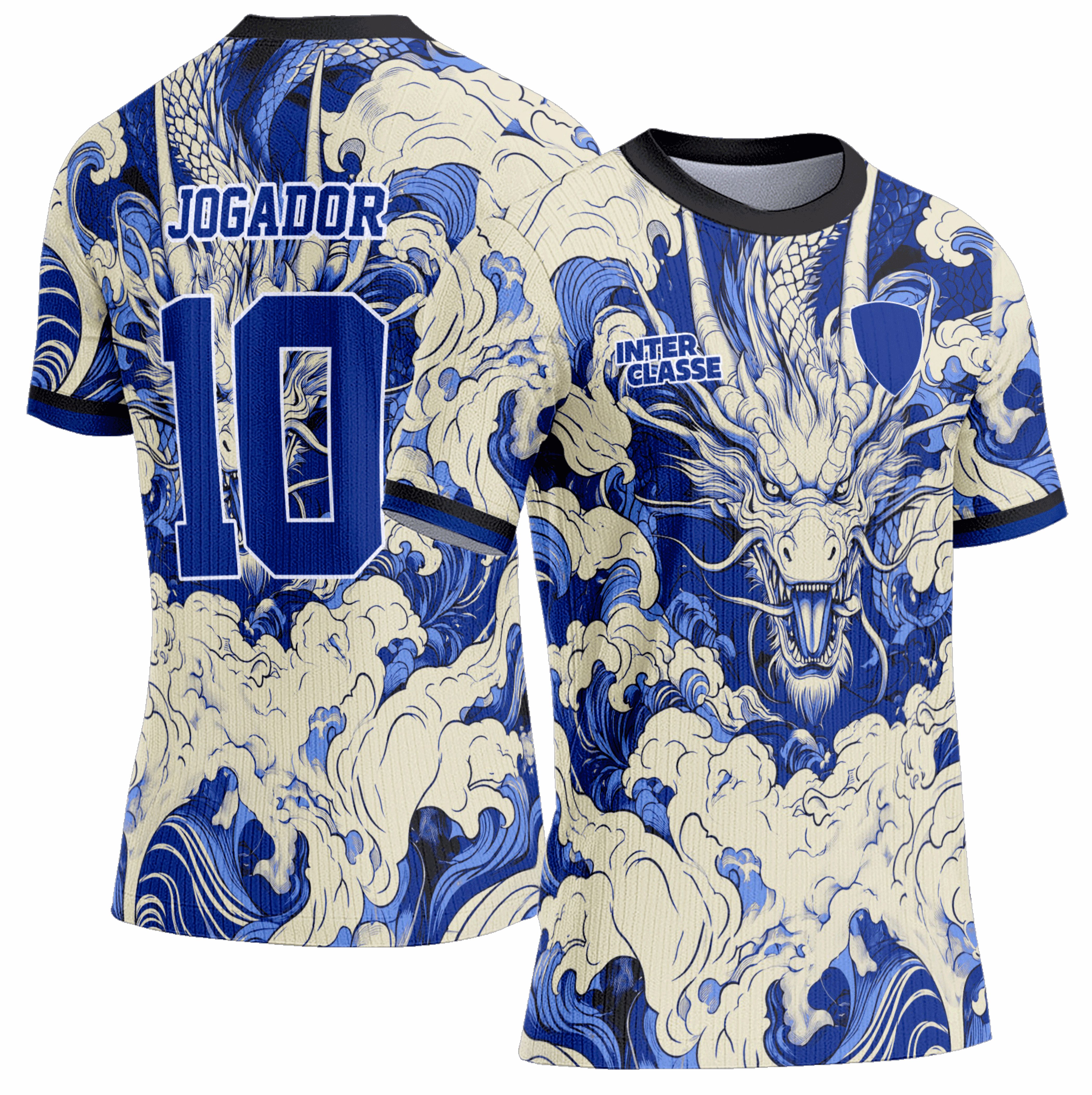 Arte Vetor Camisa Interclasse 1000 Dragão