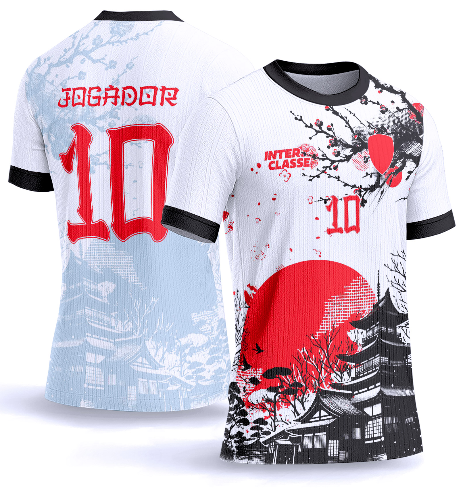Arte Vetor Camisa Interclasse 1011 Japão Conceito