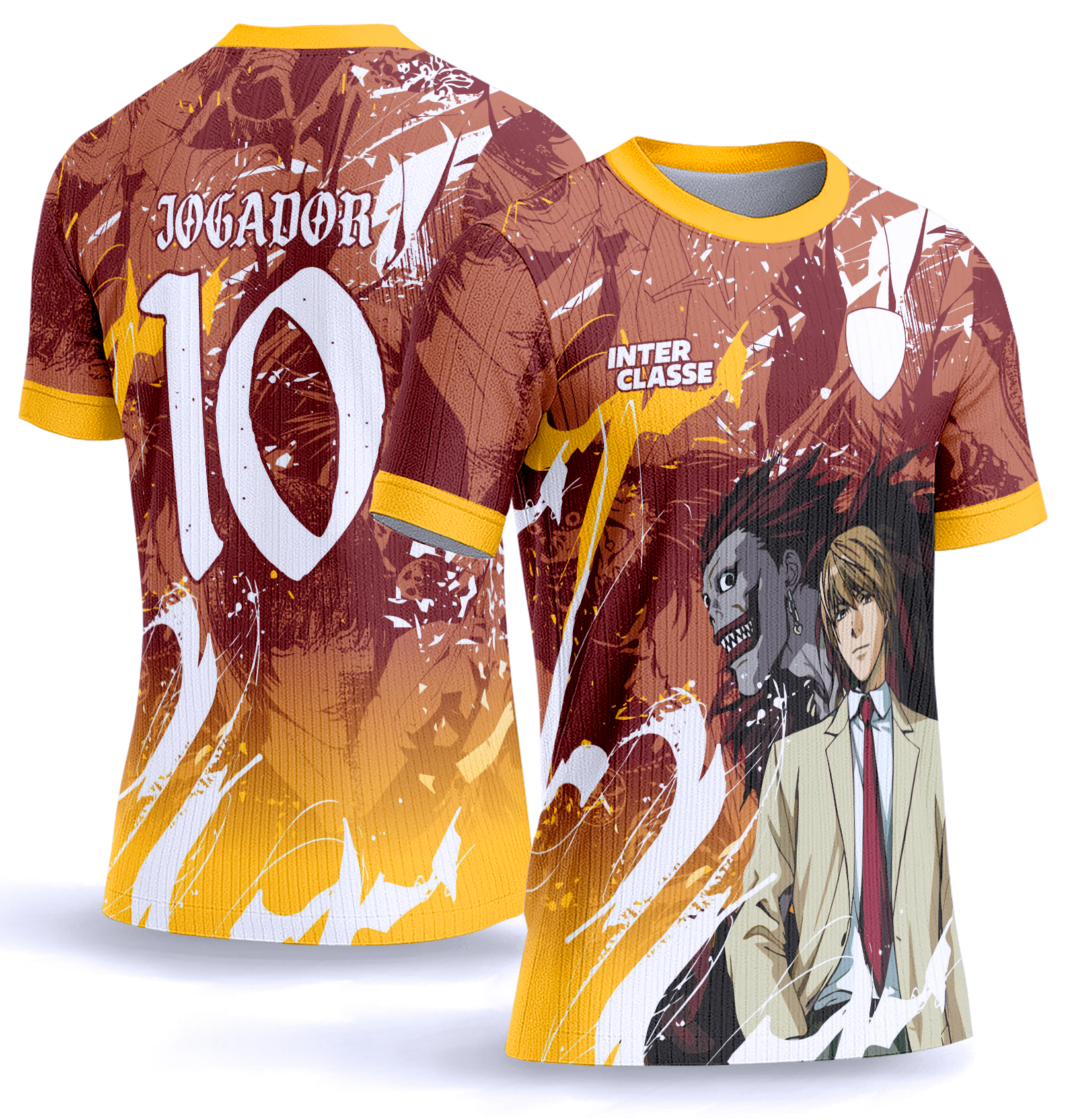Arte Vetor Camisa Interclasse 1020 Death Note Light Yagami