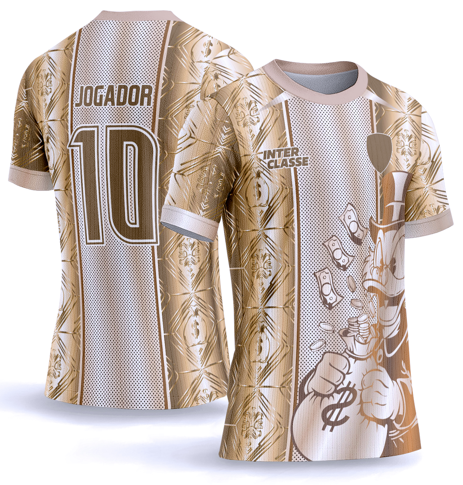 Arte Vetor Camisa Interclasse 1035 Pato Donald Tio Patinhas