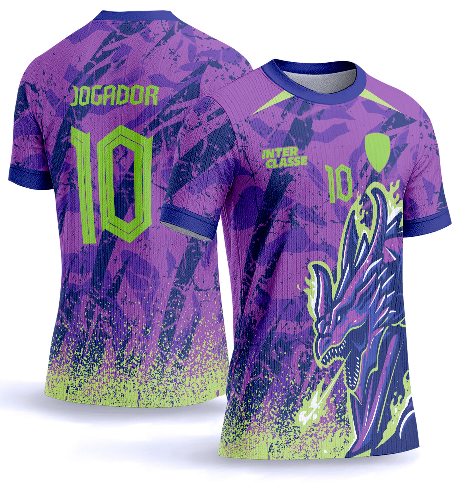 Arte Vetor Camisa Interclasse 1040 Dragão