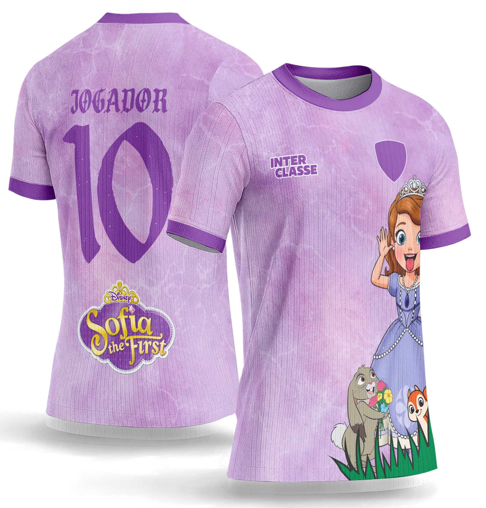 Arte Vetor Camisa Interclasse 1049 Princesinha Sofia