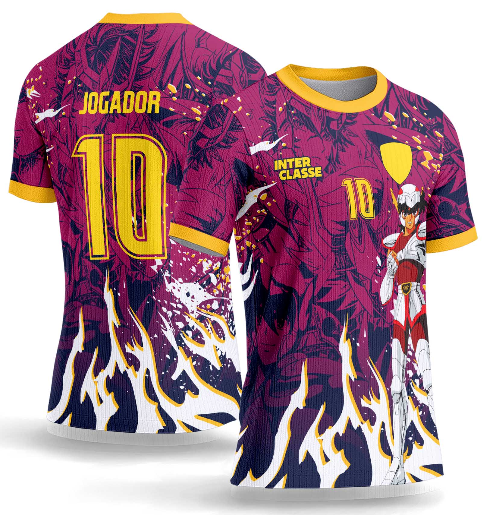 Arte Vetor Camisa Interclasse 1063 Cavaleiros do Zodiaco Seiya de Pegaso