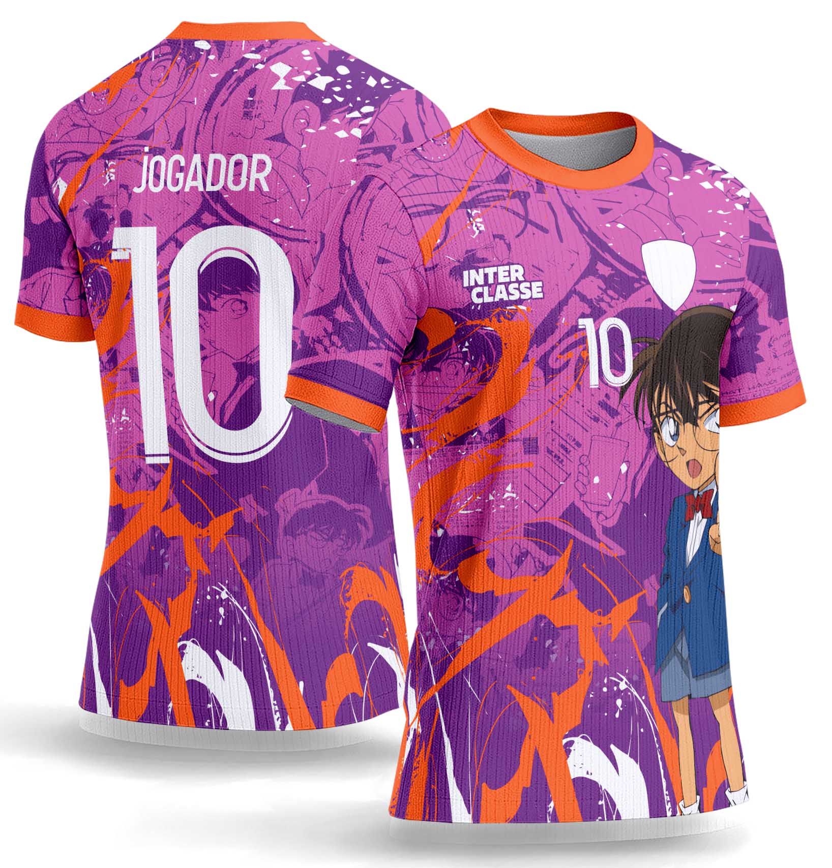 Arte Vetor Camisa Interclasse 1064 Detetive Conan Shinich Kudo