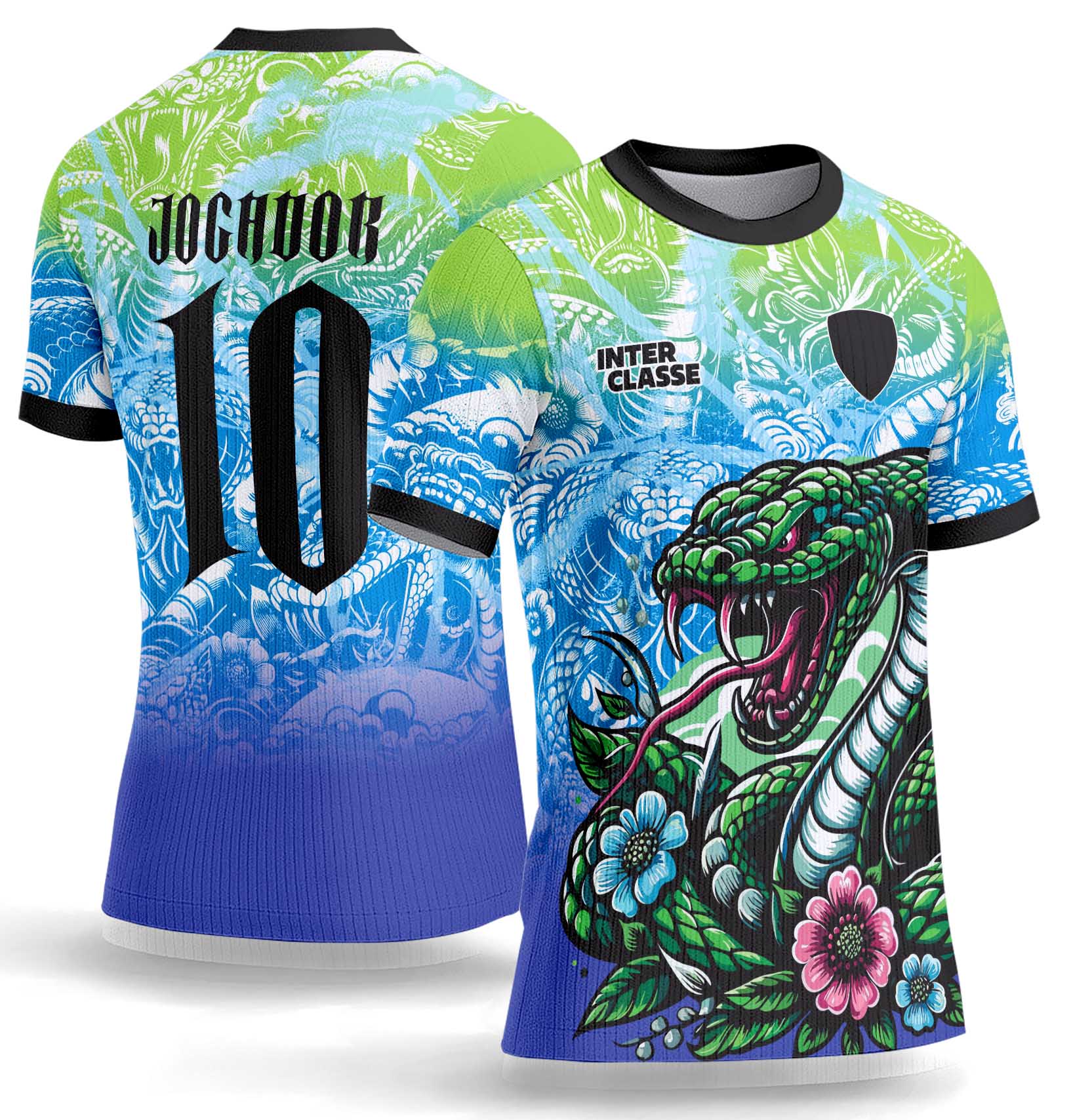 Arte Vetor Camisa Interclasse 1065 Serpente Japonesa