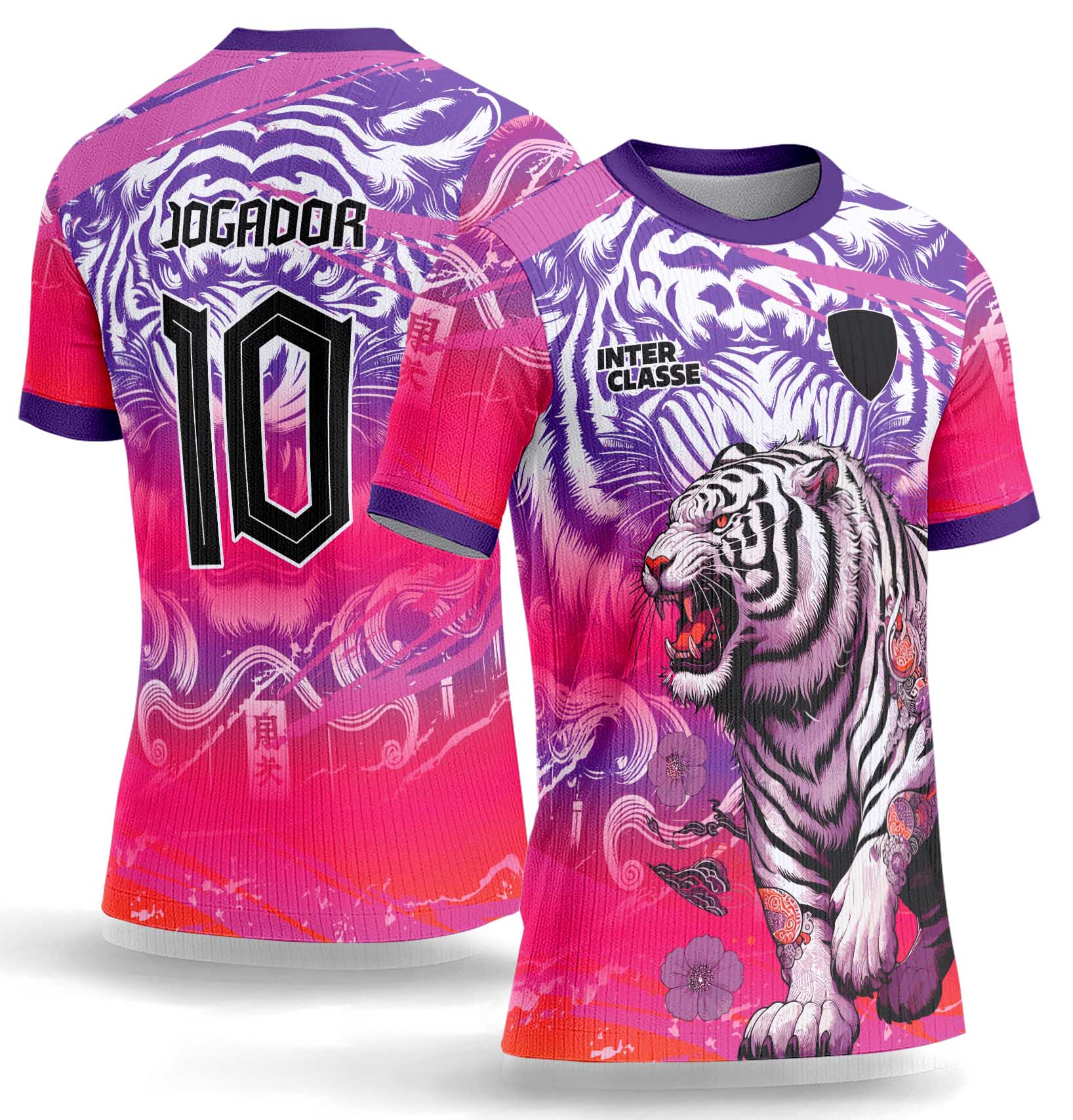 Arte Vetor Camisa Interclasse 1070 Tigre Branco