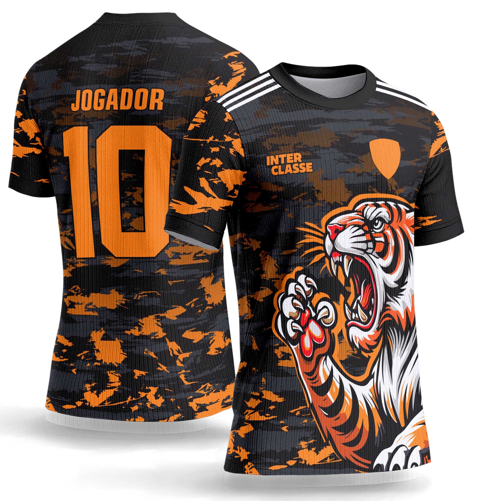 Arte Vetor Camisa Interclasse 1072 Tigre Branco