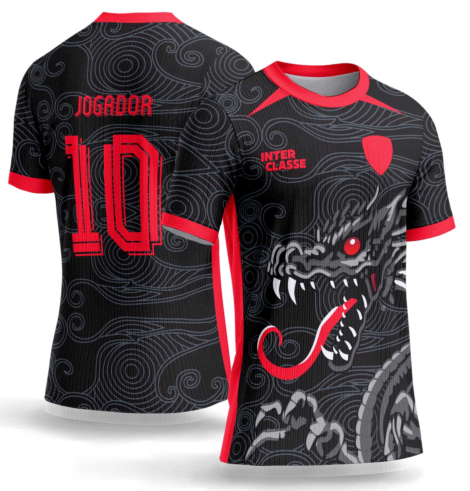 Arte Vetor Camisa Interclasse 1074 Dragão