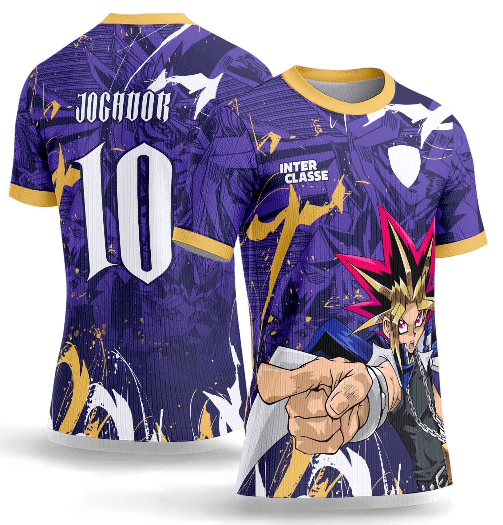 Arte Vetor Camisa Interclasse 1081 Yugioh Yugi Muto