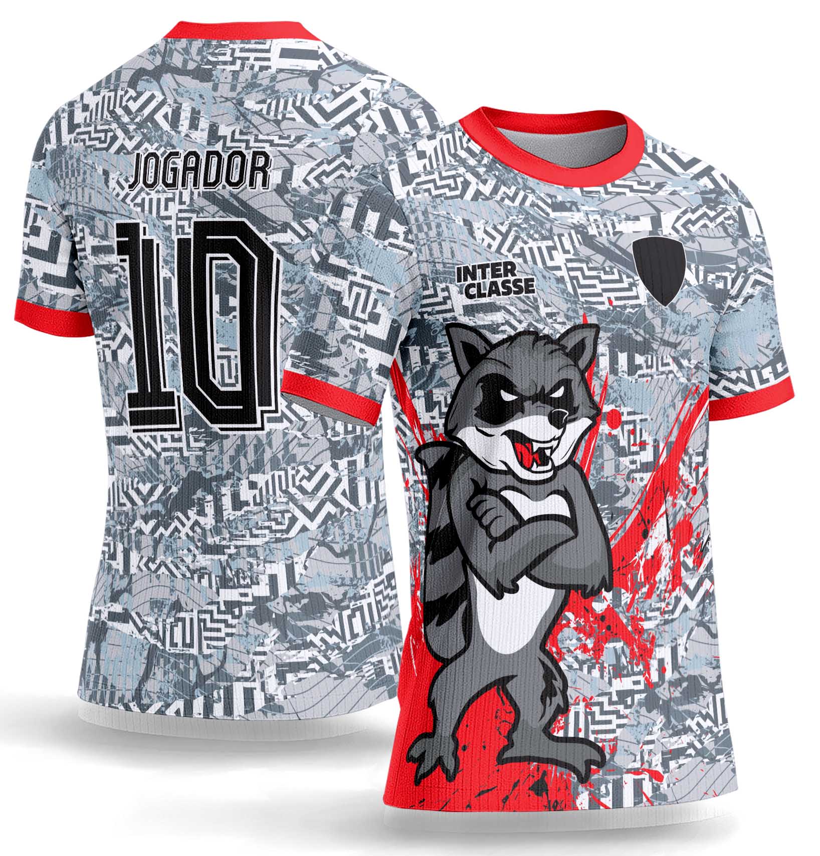 Arte Vetor Camisa Interclasse 1086 Guaxinim