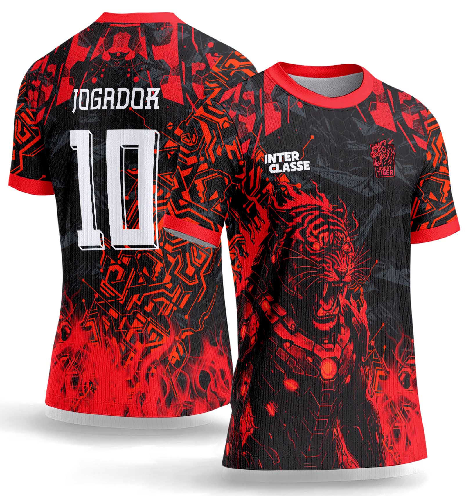 Arte Vetor Camisa Interclasse 1101 Tigre Ciborgue