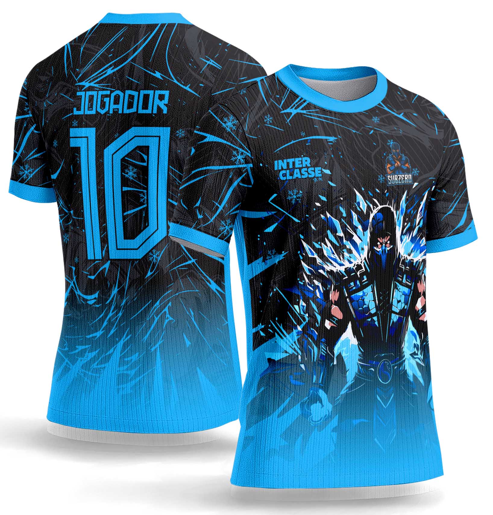 Arte Vetor Camisa Interclasse 1152 Mortal Kombat Sub-Zero