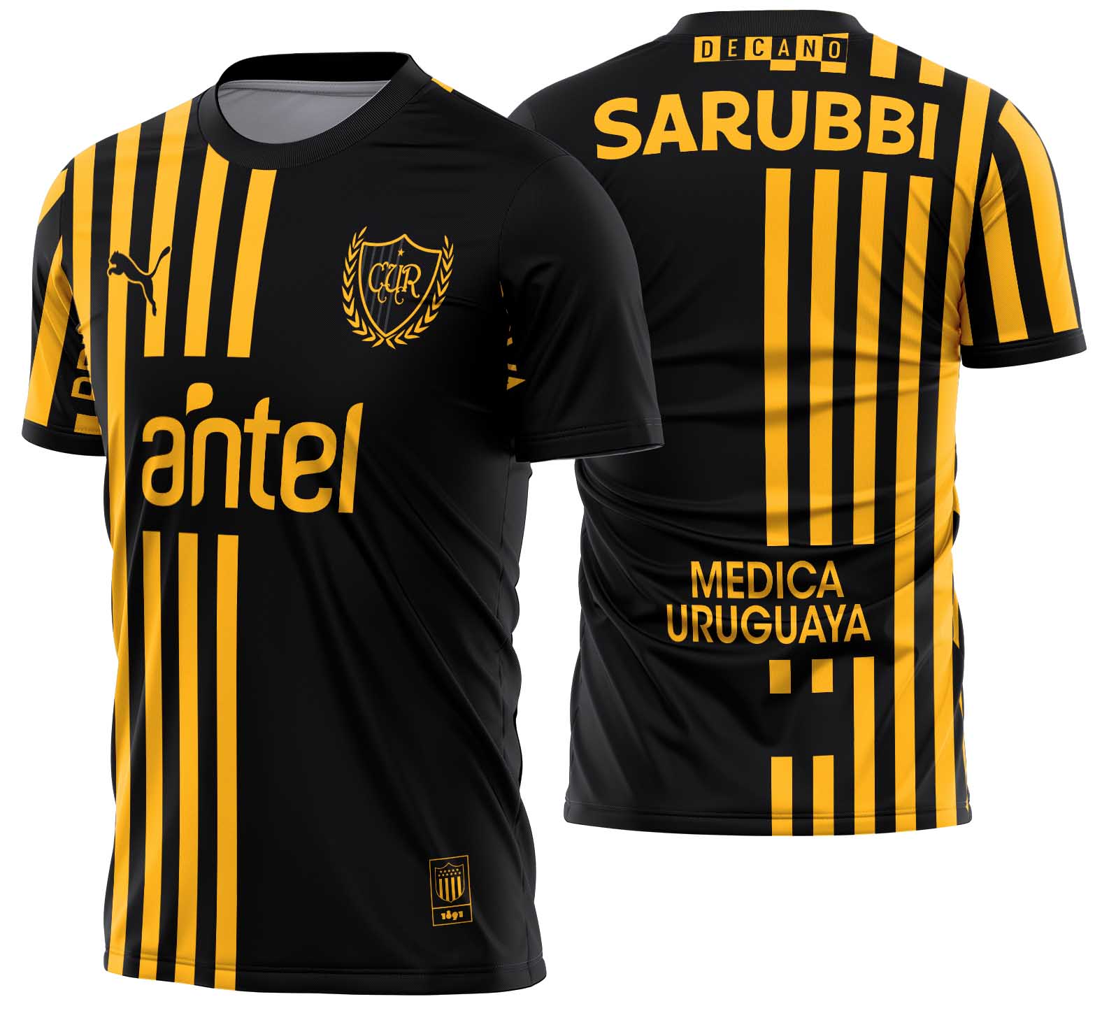 Arte Vetor Camisa CA Peñarol Aniversario 2026 01