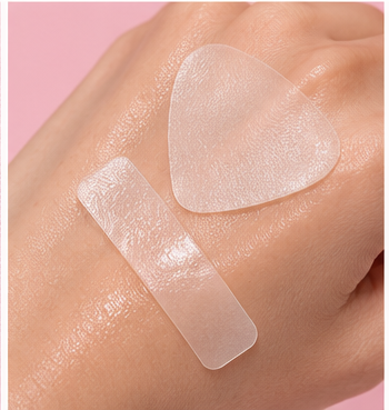 PDRN Wrinkle Patch aplicado na pele