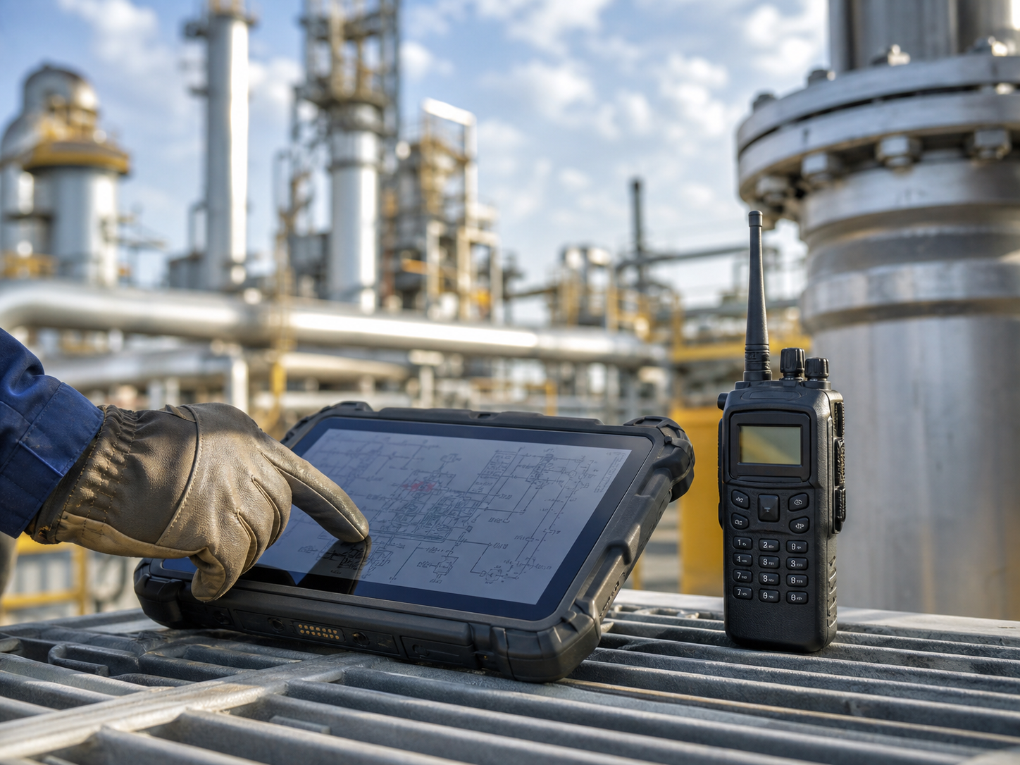 Dispositivos rugged en operaciones de plantas de gas, petróleo y petroquímica