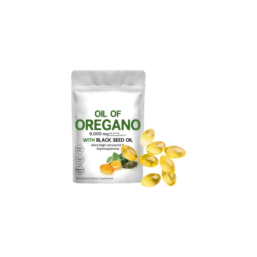 Aceite De Orégano 6000 Mg 300 Cápsulas Blandas