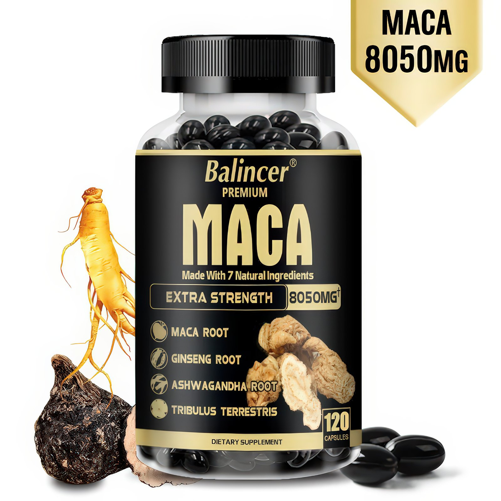 Balincer Premium Maca Extra Strength 8050 mg 120 Cápsulas