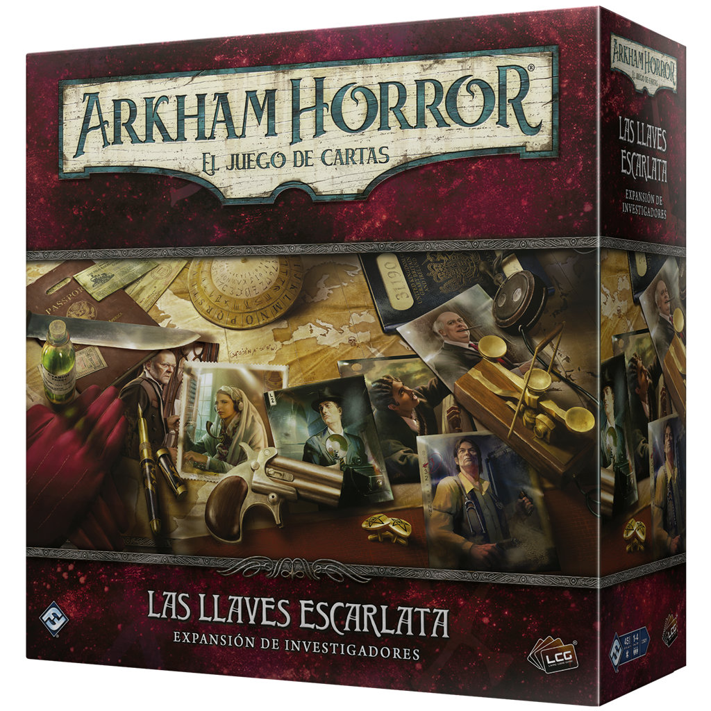 Caja de Arkham Horror LCG: Las Llaves Escarlata exp. investigadores