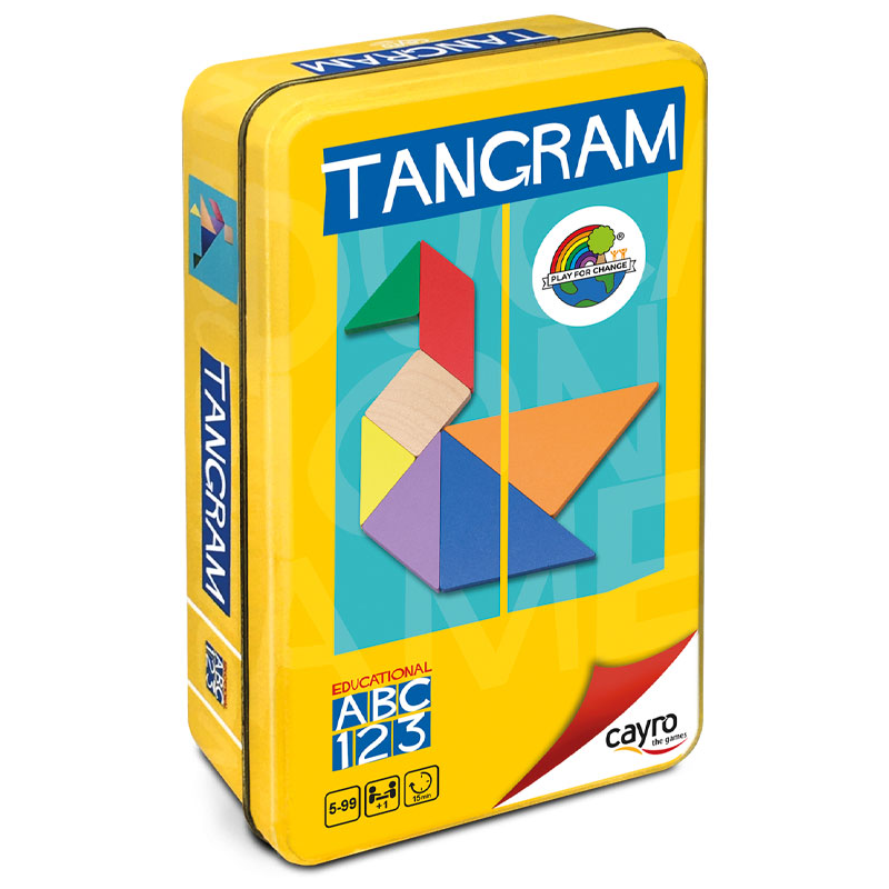 Caja de Tangram de Madera - Caja metal