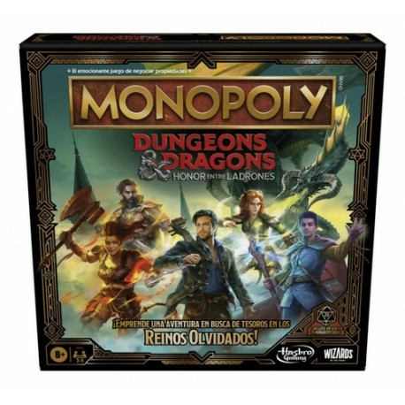 Caja de Monopoly Dungeons & Dragons Honor entre Ladrones