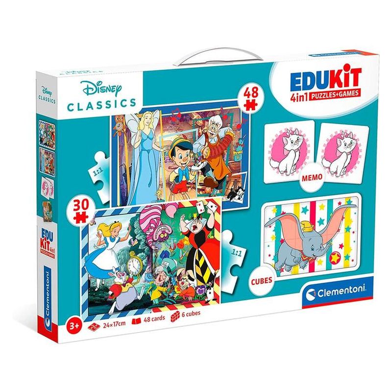 Caja de Clementoni - Disney Classic EDUKIT 4en1