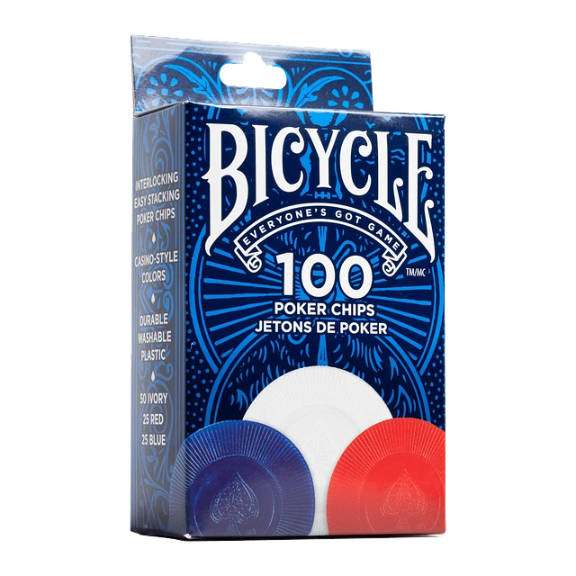Caja de Bicycle - 100 Poker Chips