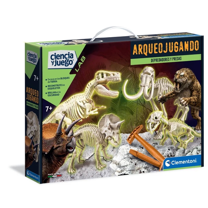 Caja de DINOSAURIOS EXCAVA 4 TIPOS