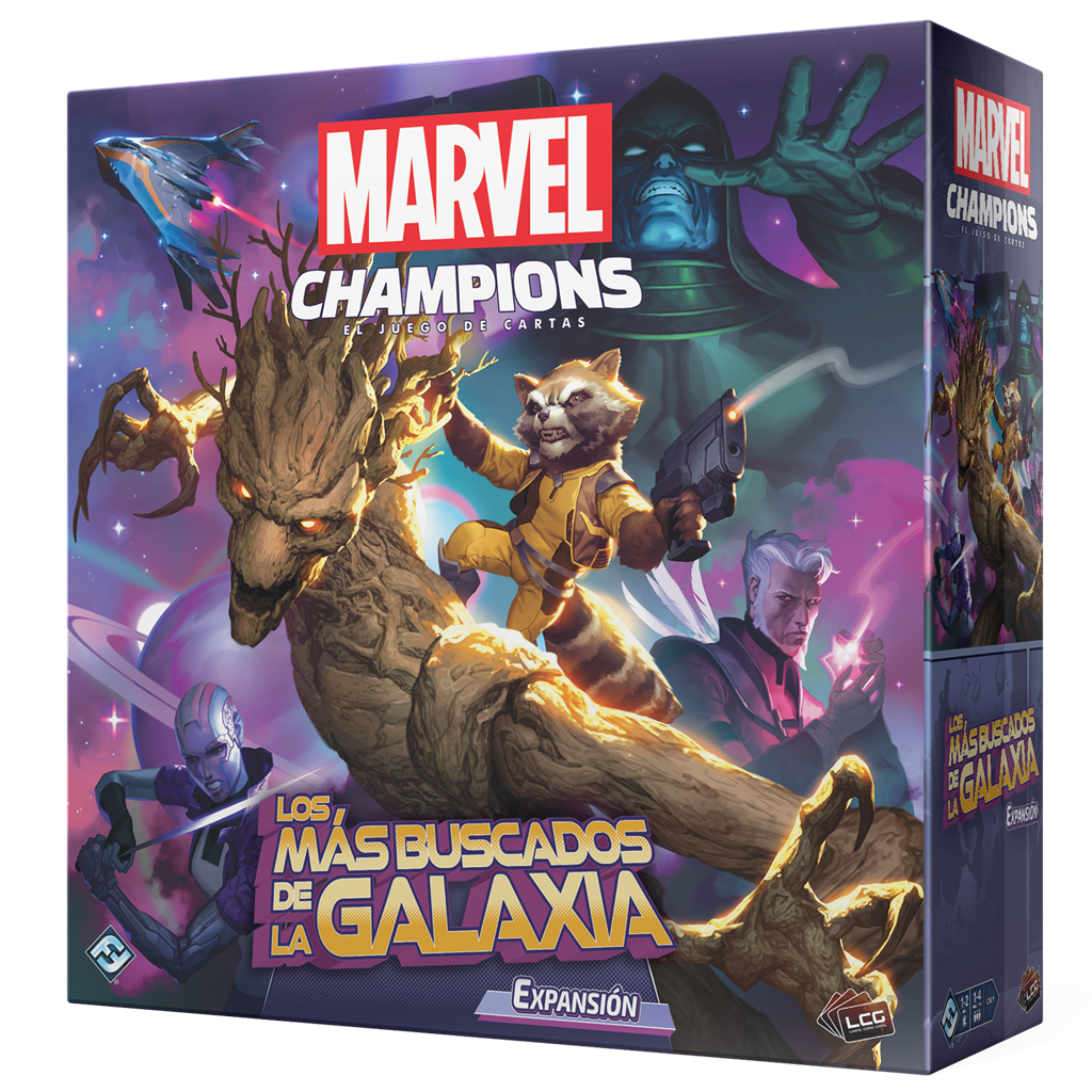 Caja de Marvel Champions: Los más buscados de la galaxia