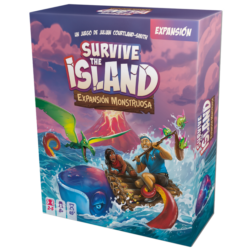 Caja de Survive The Island Expansión Monstruosa