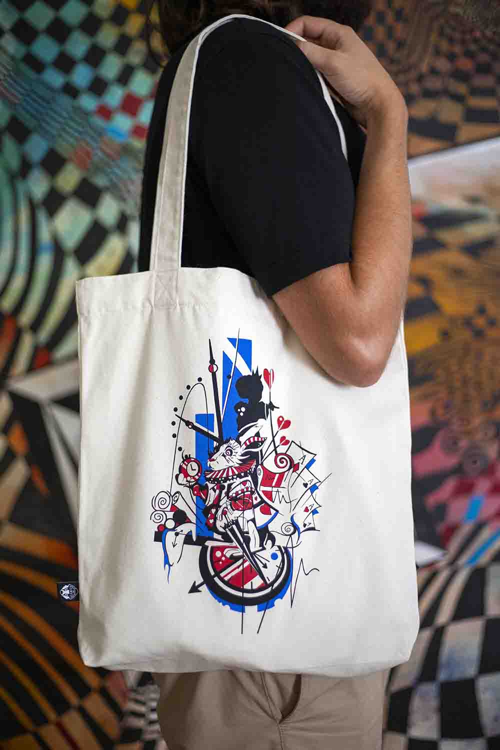 rabbit tote bag